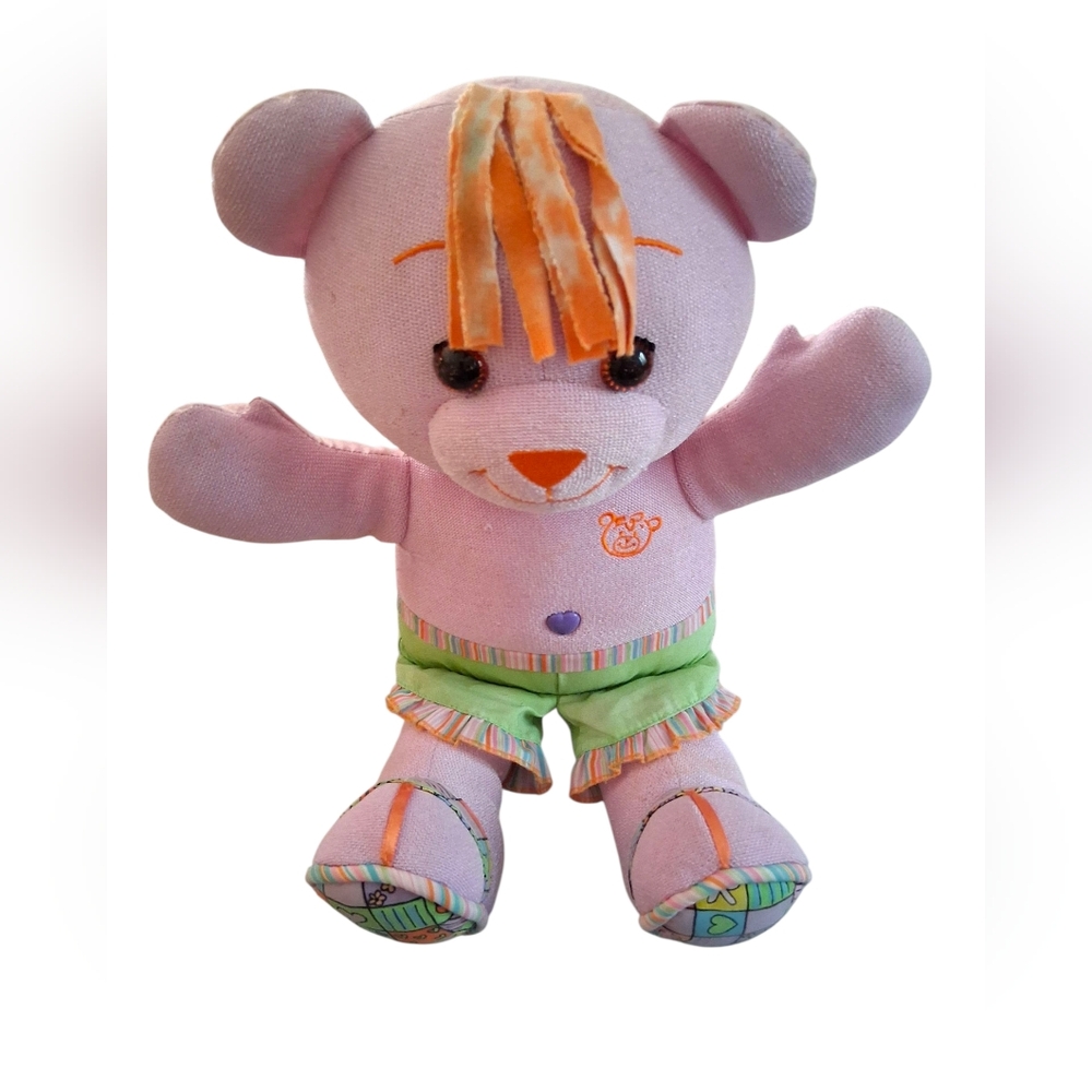 Tyco Doodle Bear Purple 16” Plush Stuffed Animal – Retro Washable